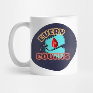 Do You Know your Blood Type?  …  B-  !!! Every drop counts! Mug